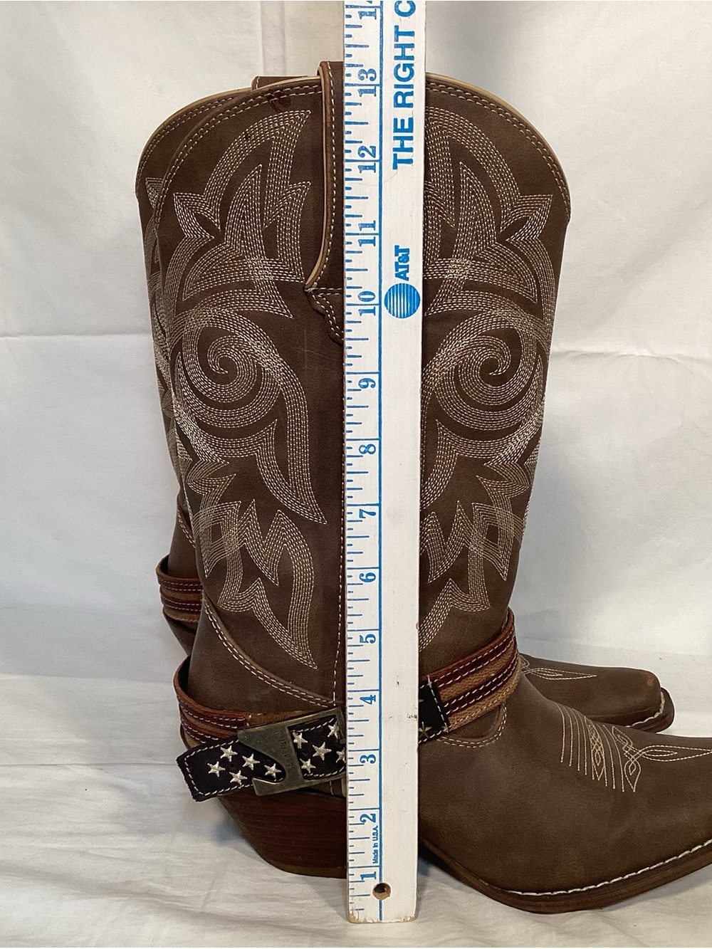Durango Crush Women’s Flag Western Cowboy Boots Brown Khaki Size 8 - Picture 16 of 16